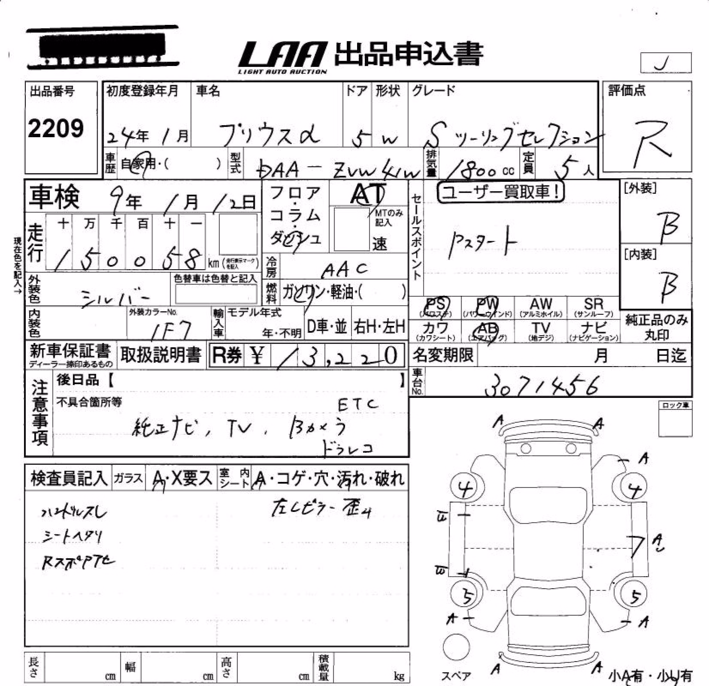 TOYOTA PRIUS ALPHA