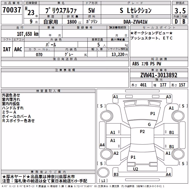 TOYOTA PRIUS ALPHA