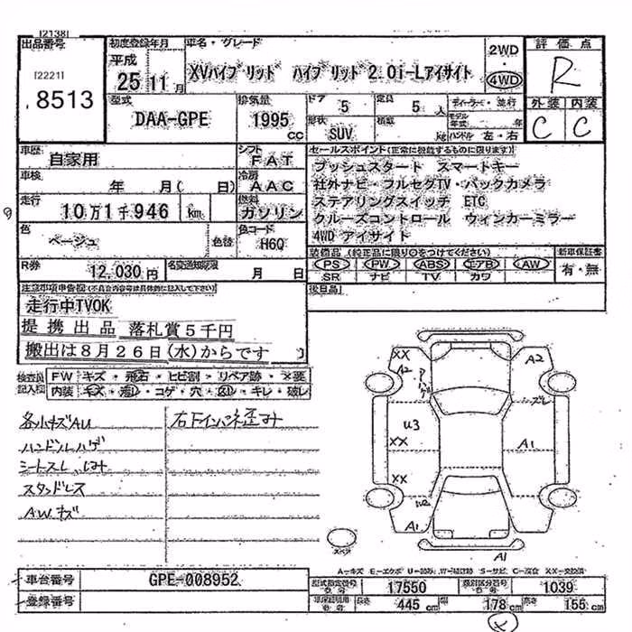 SUBARU XV