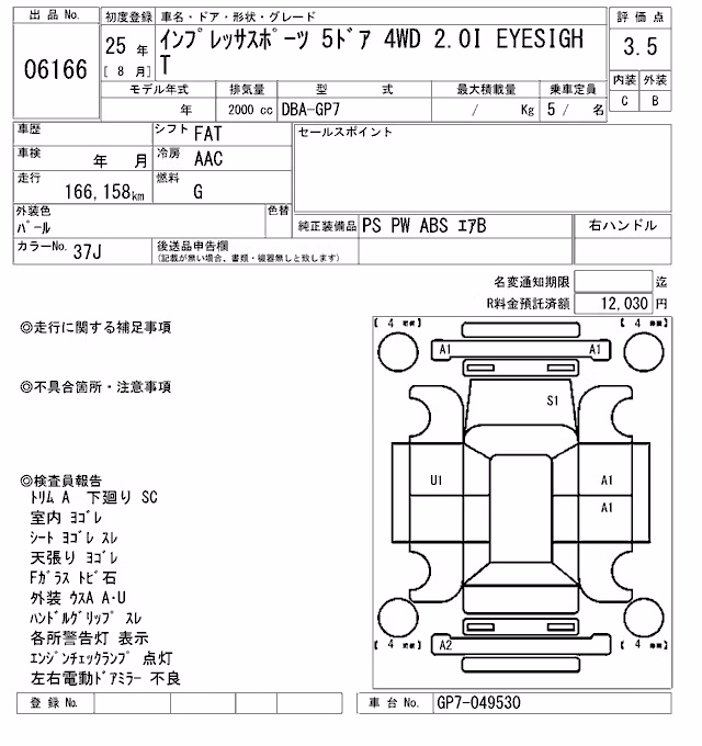 SUBARU XV
