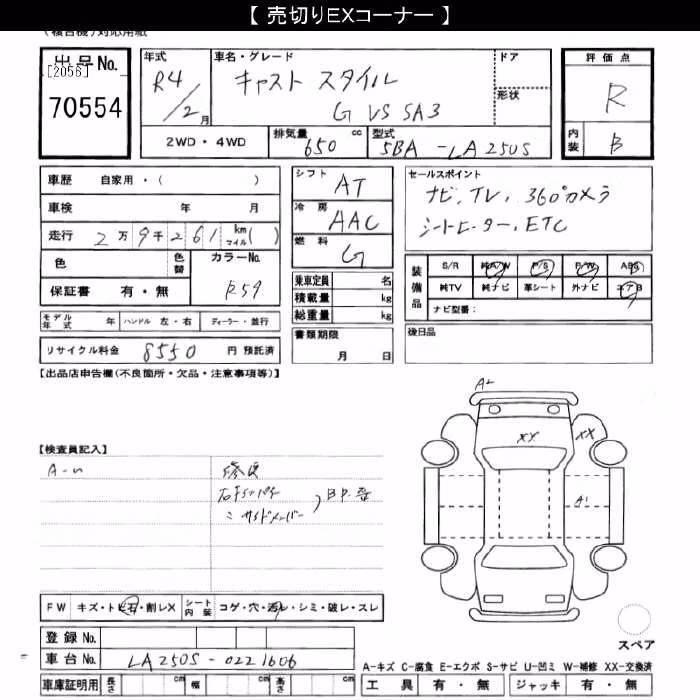 DAIHATSU CAST