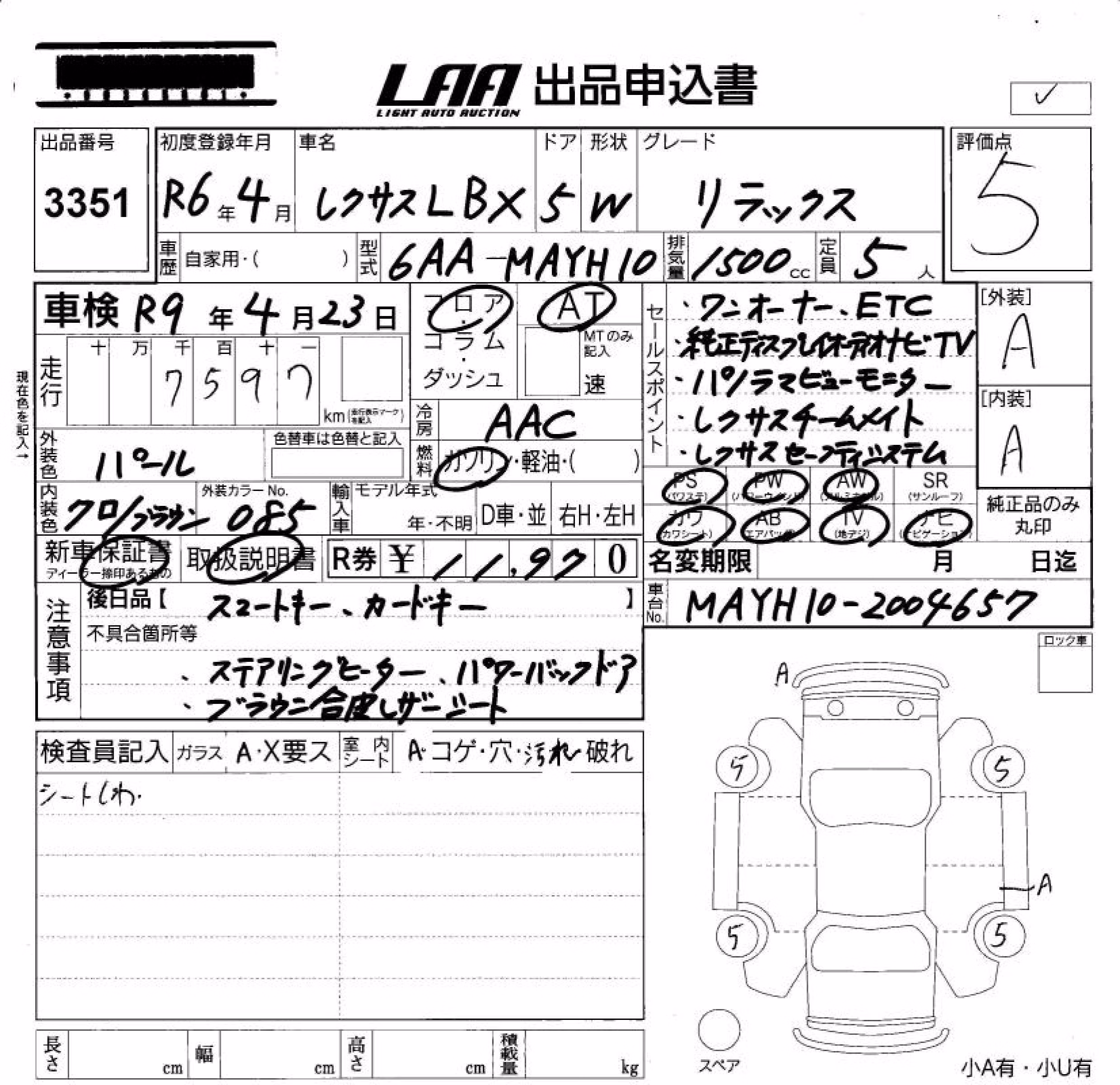 LEXUS LBX