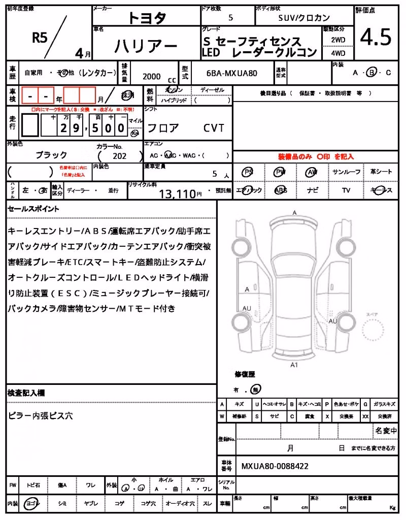 TOYOTA HARRIER