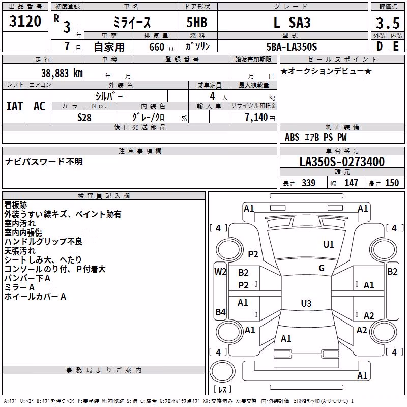 DAIHATSU MIRA E:S