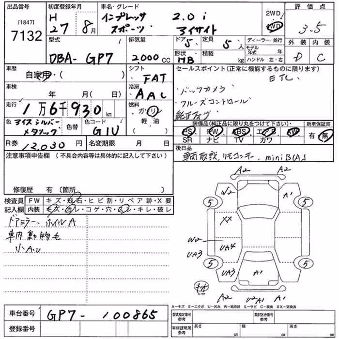 SUBARU XV