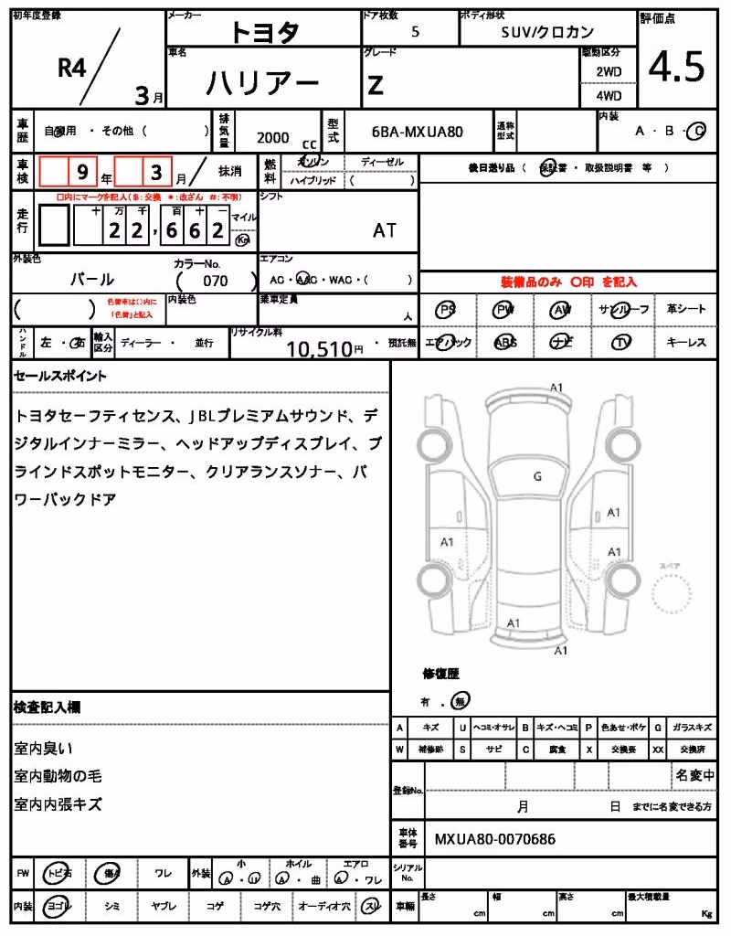 TOYOTA HARRIER