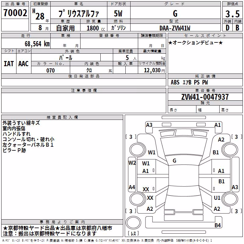 TOYOTA PRIUS ALPHA