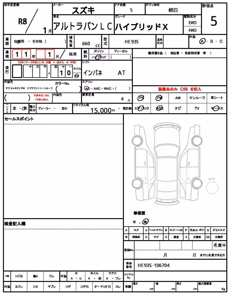 SUZUKI ALTO LAPIN