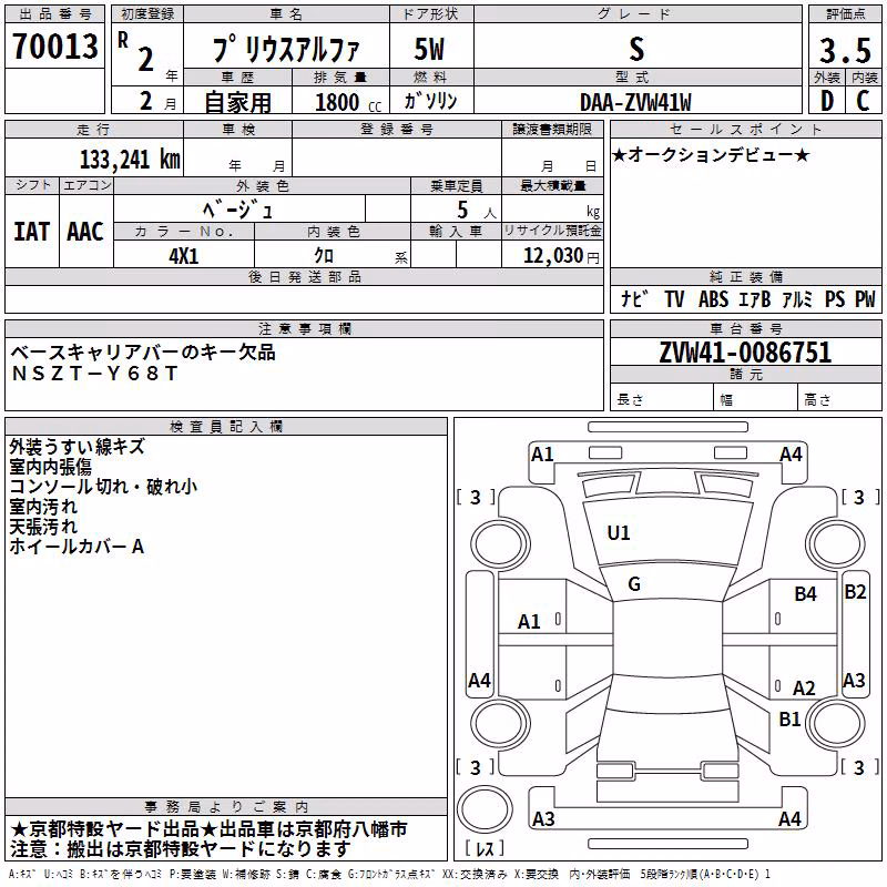 TOYOTA PRIUS ALPHA