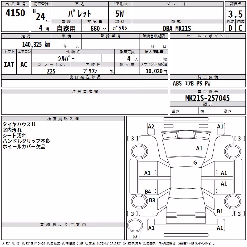 SUZUKI PALETTE