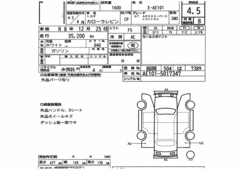TOYOTA COROLLA LEVIN