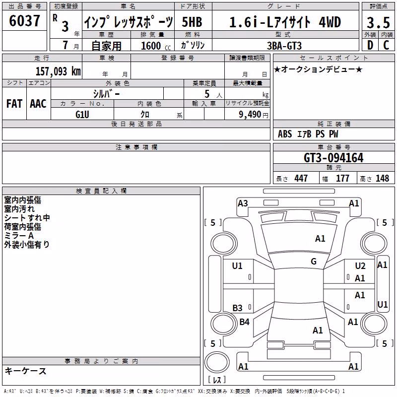 SUBARU XV