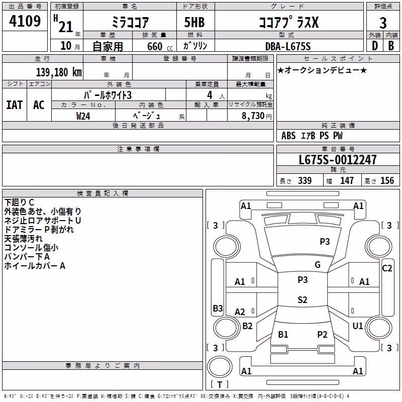 DAIHATSU MIRA COCOA