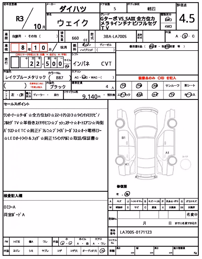 DAIHATSU WAKE