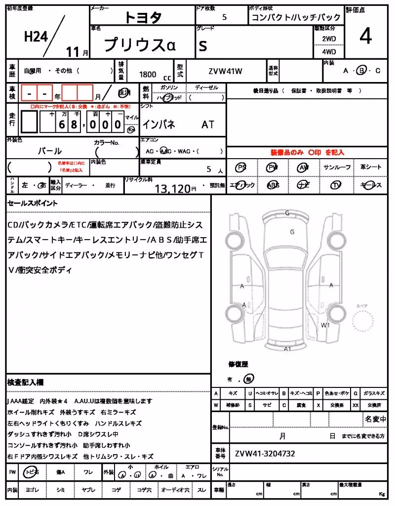 TOYOTA PRIUS ALPHA