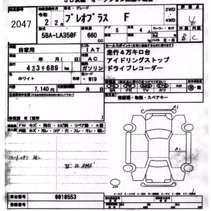 SUBARU PLEO PLUS