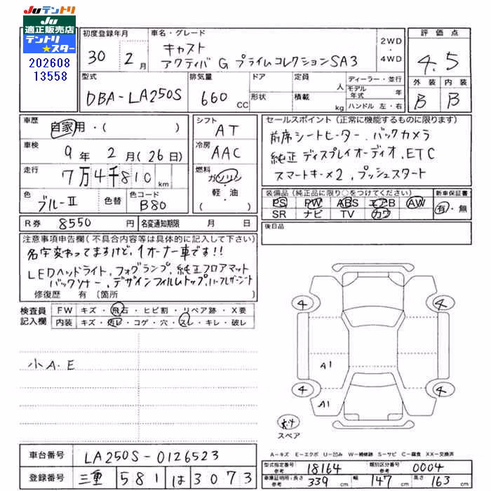 DAIHATSU CAST