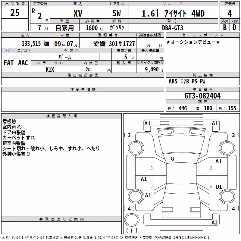 SUBARU XV