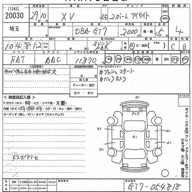 SUBARU XV