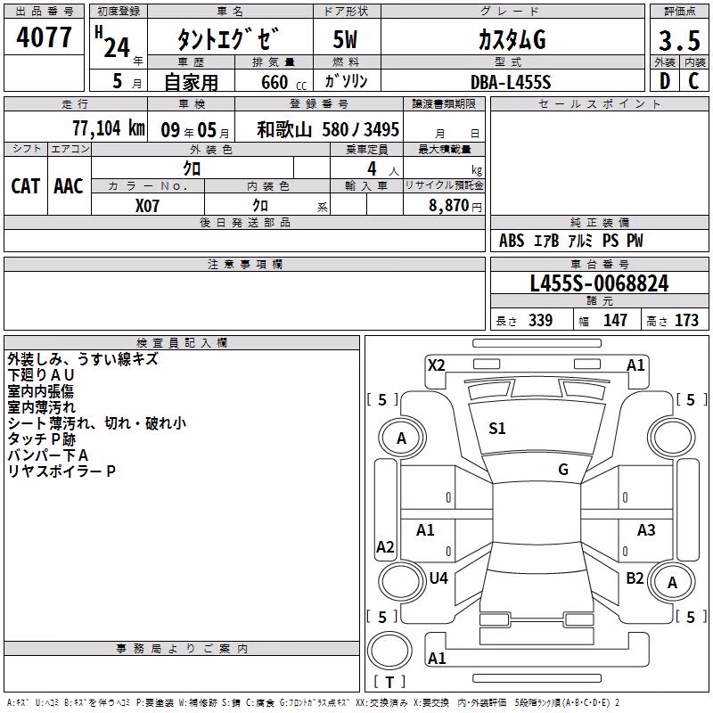 DAIHATSU TANTO EXE