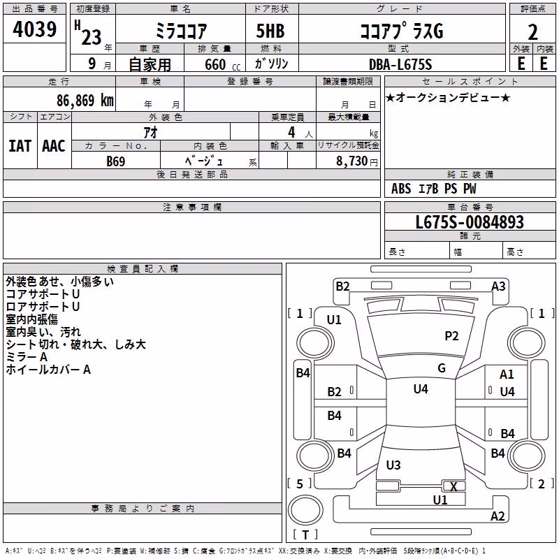 DAIHATSU MIRA COCOA