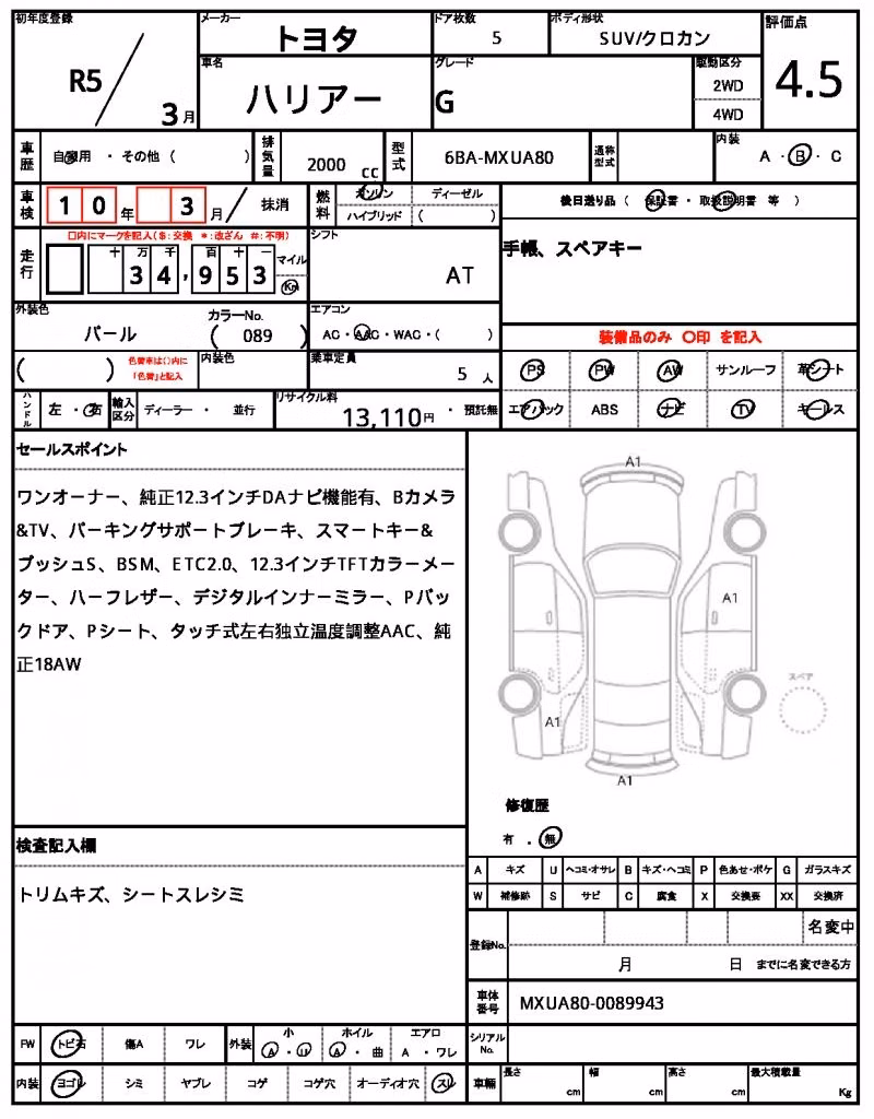 TOYOTA HARRIER