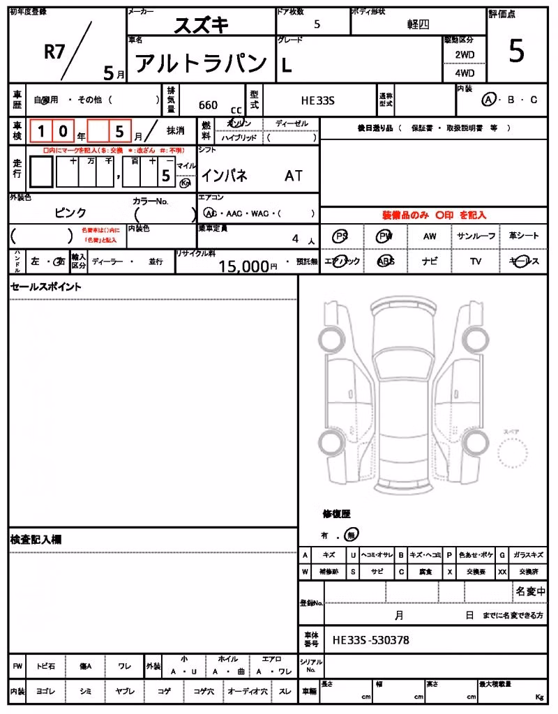 SUZUKI ALTO LAPIN