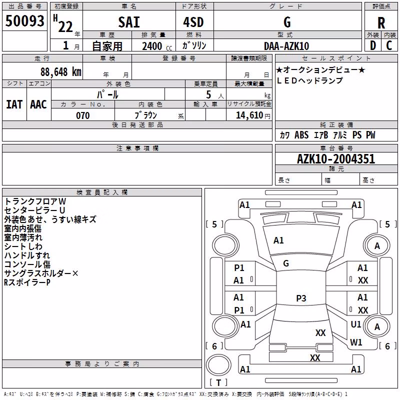 TOYOTA SAI