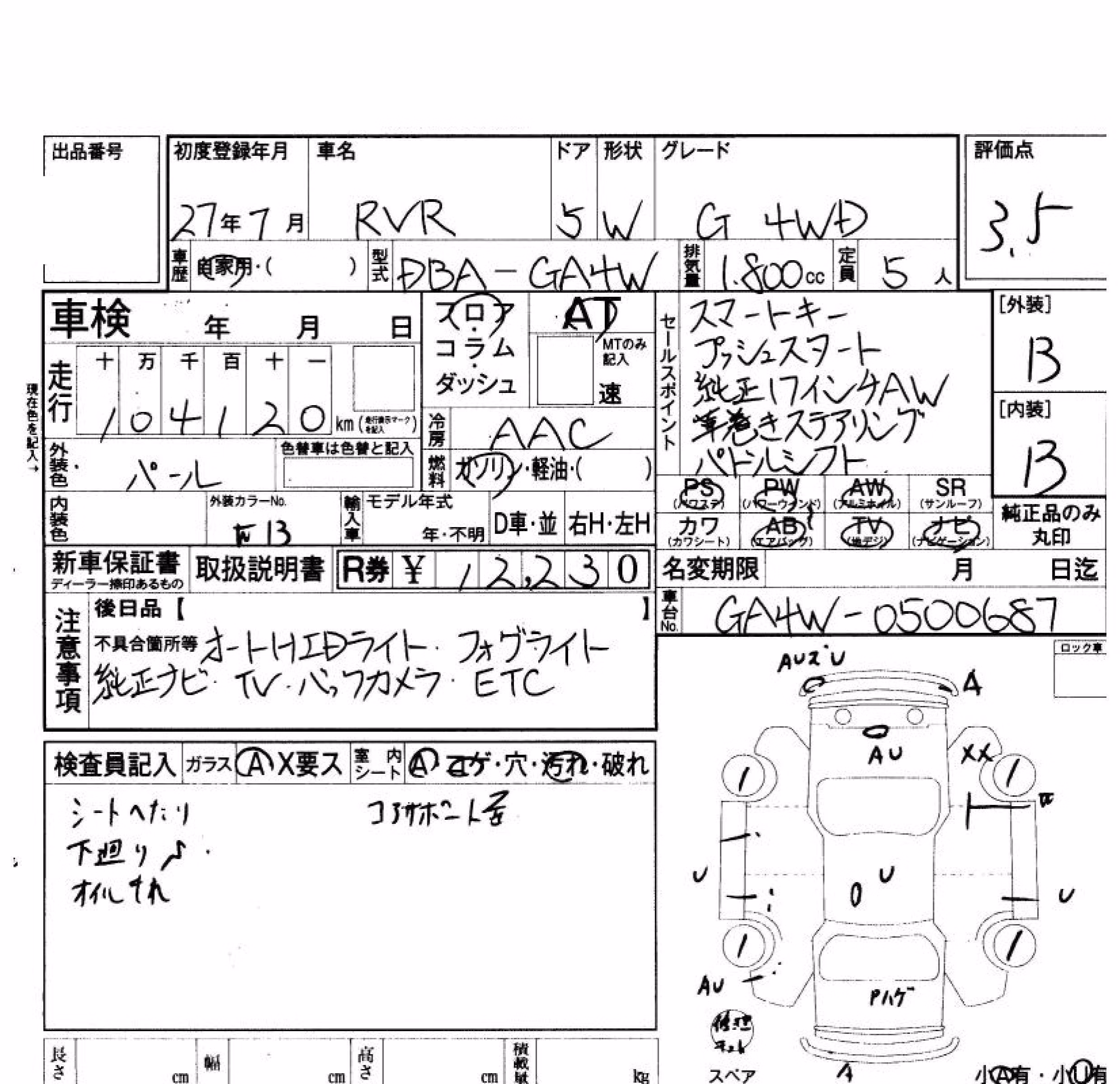 MITSUBISHI RVR
