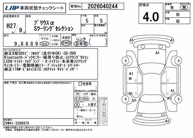 TOYOTA PRIUS ALPHA