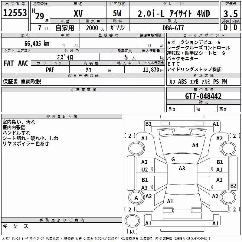 SUBARU XV