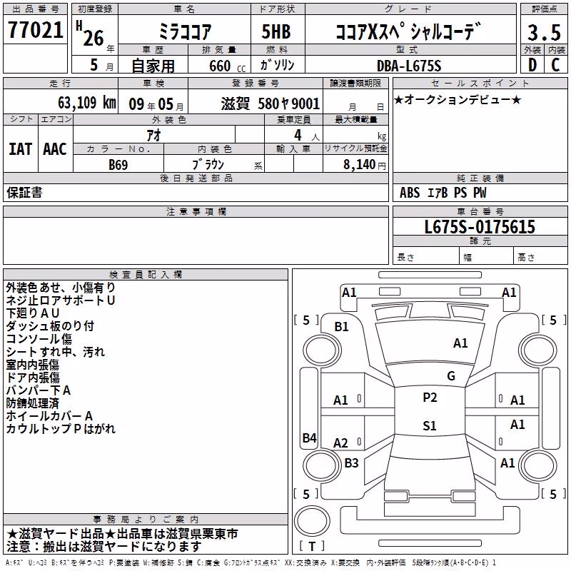 DAIHATSU MIRA COCOA