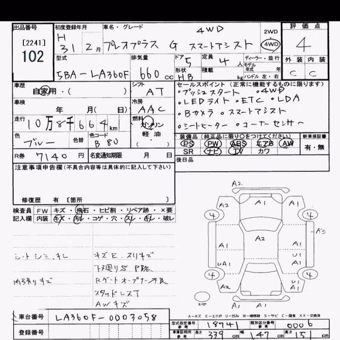 SUBARU PLEO PLUS