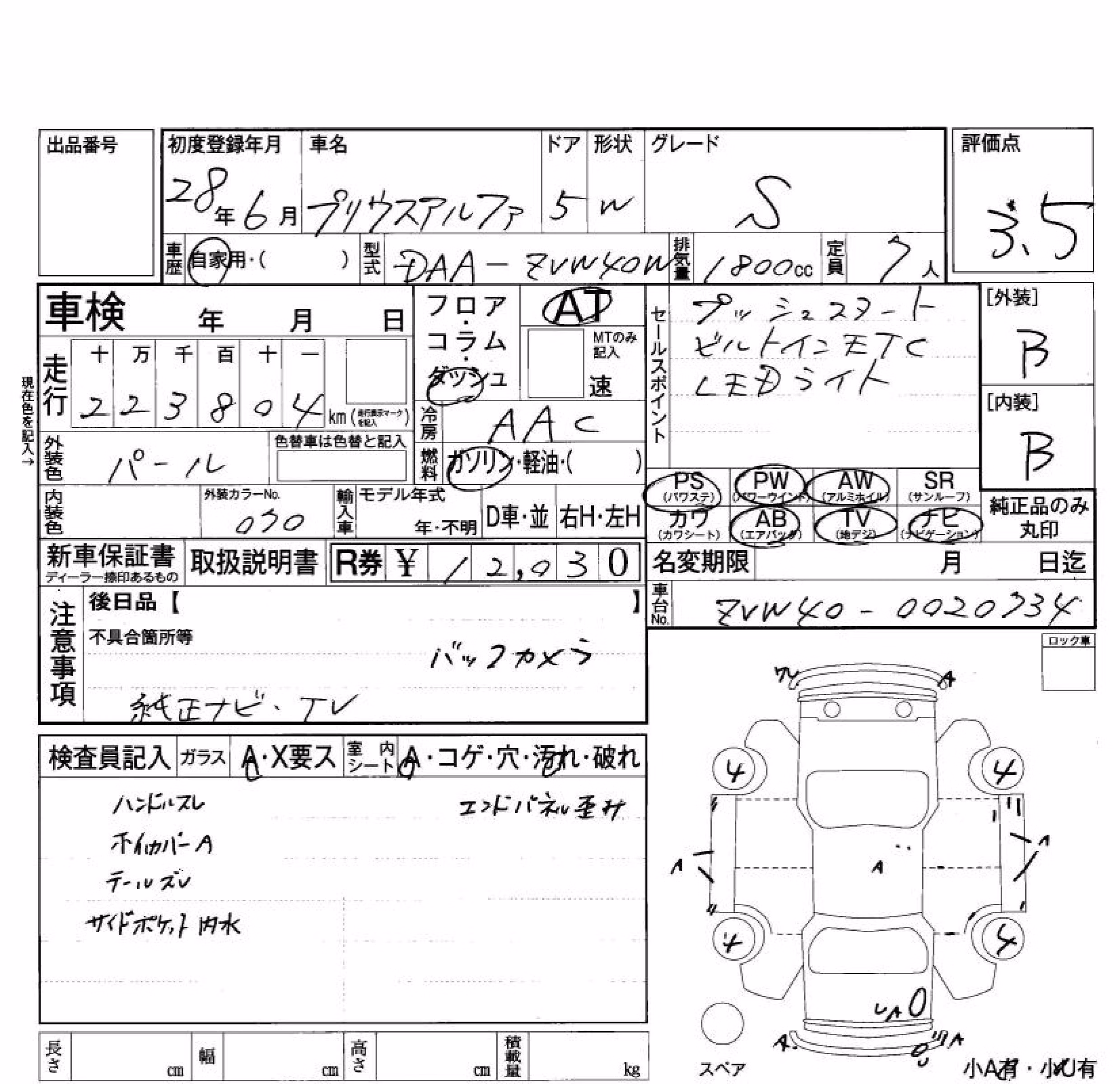 TOYOTA PRIUS ALPHA