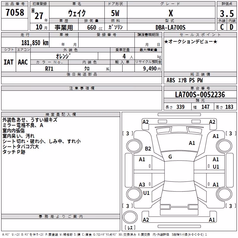DAIHATSU WAKE