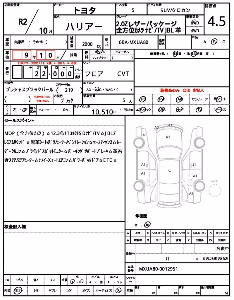 TOYOTA HARRIER
