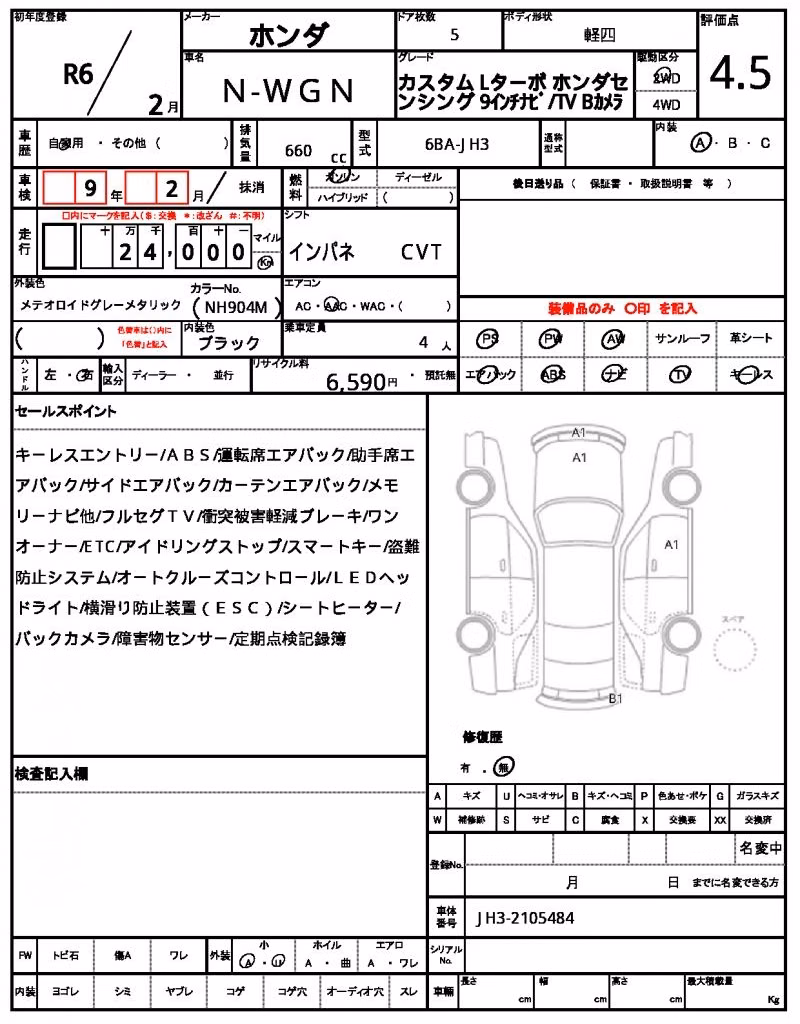 HONDA N-WGN