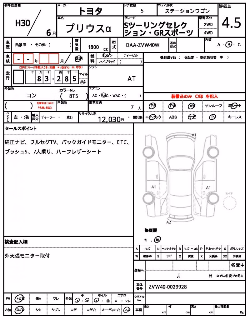 TOYOTA PRIUS ALPHA