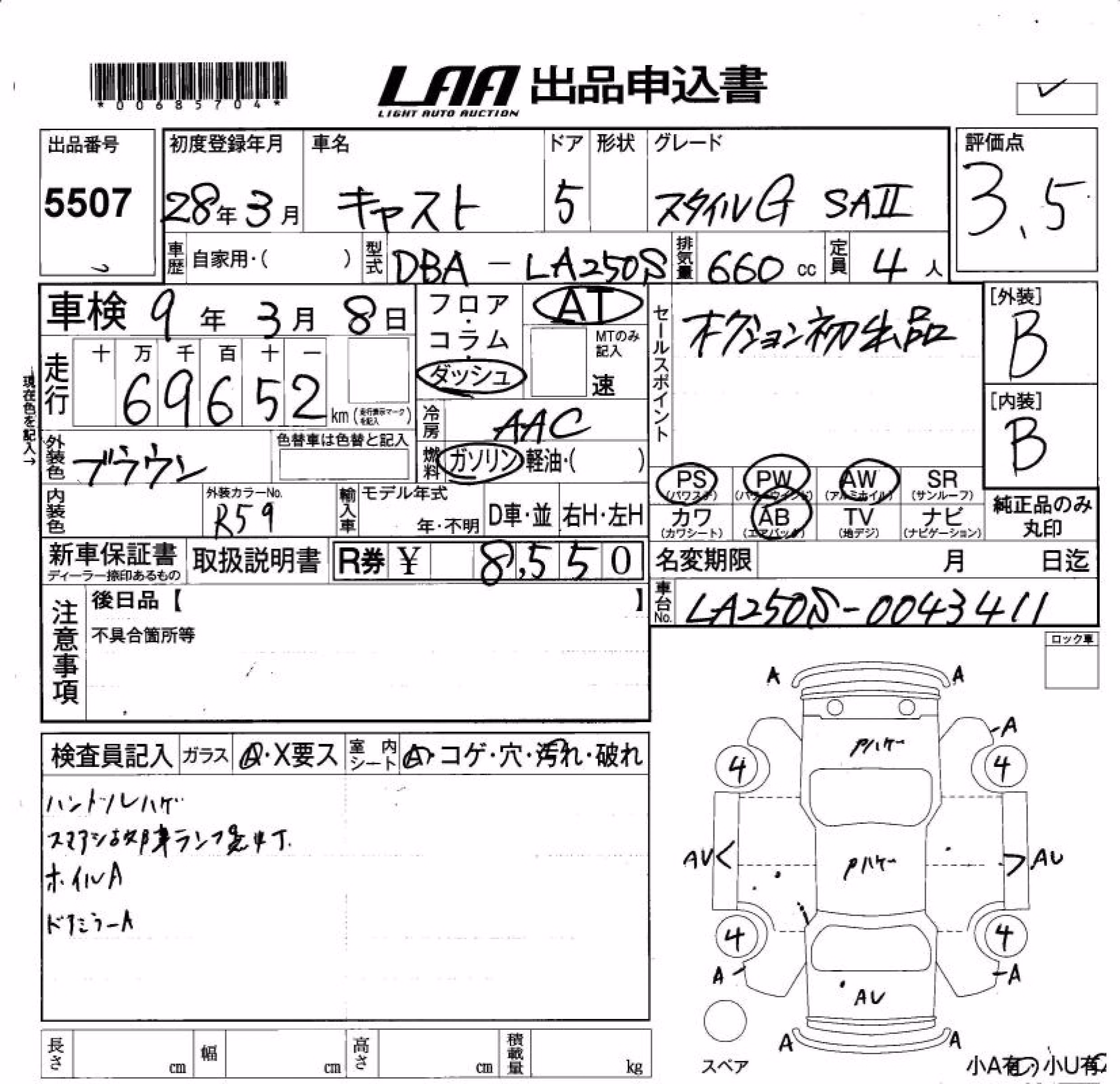 DAIHATSU CAST