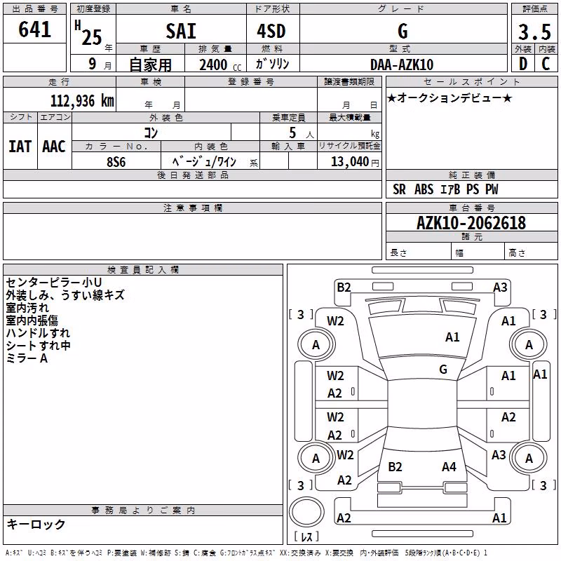 TOYOTA SAI