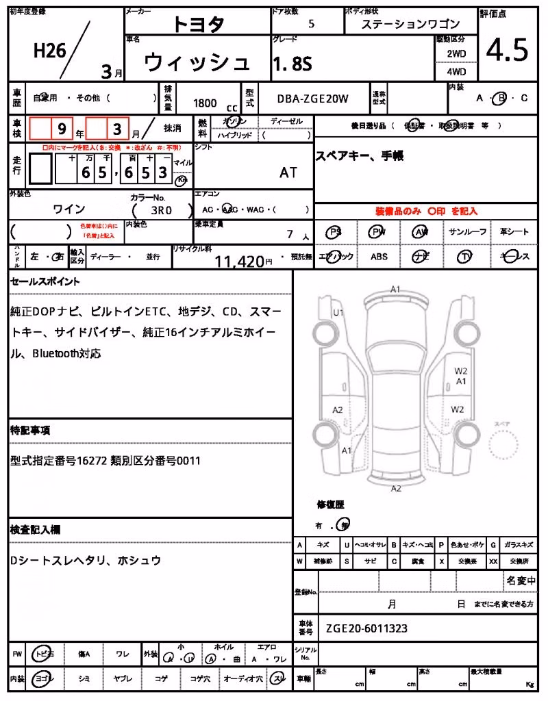 TOYOTA WISH