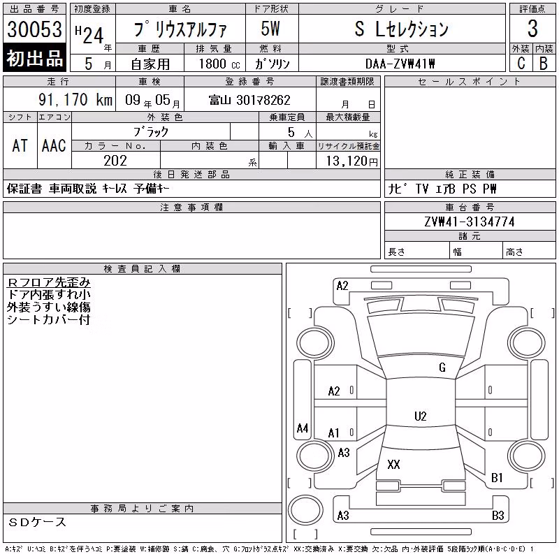 TOYOTA PRIUS ALPHA