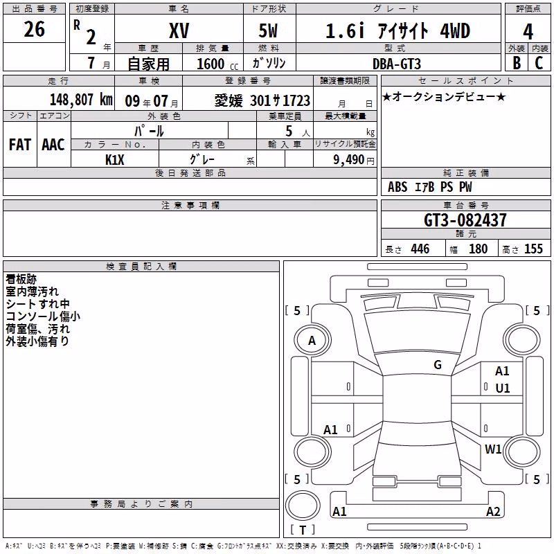 SUBARU XV