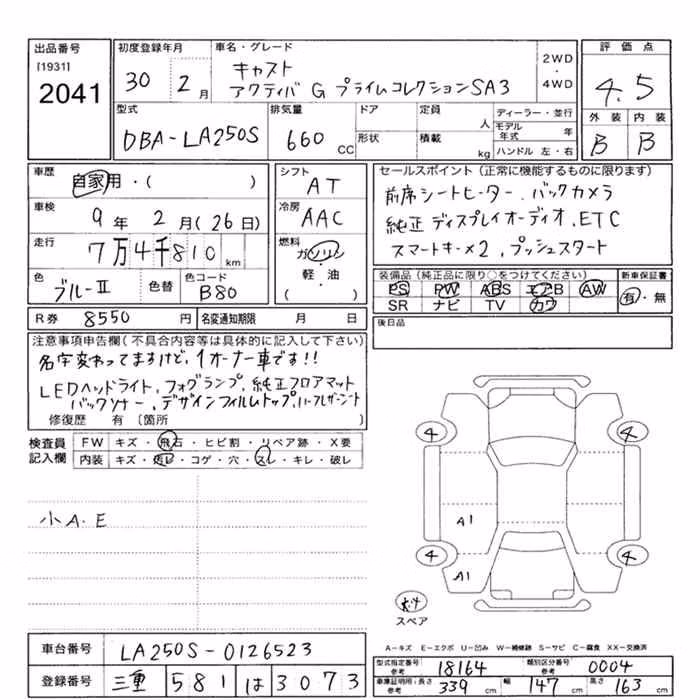 DAIHATSU CAST