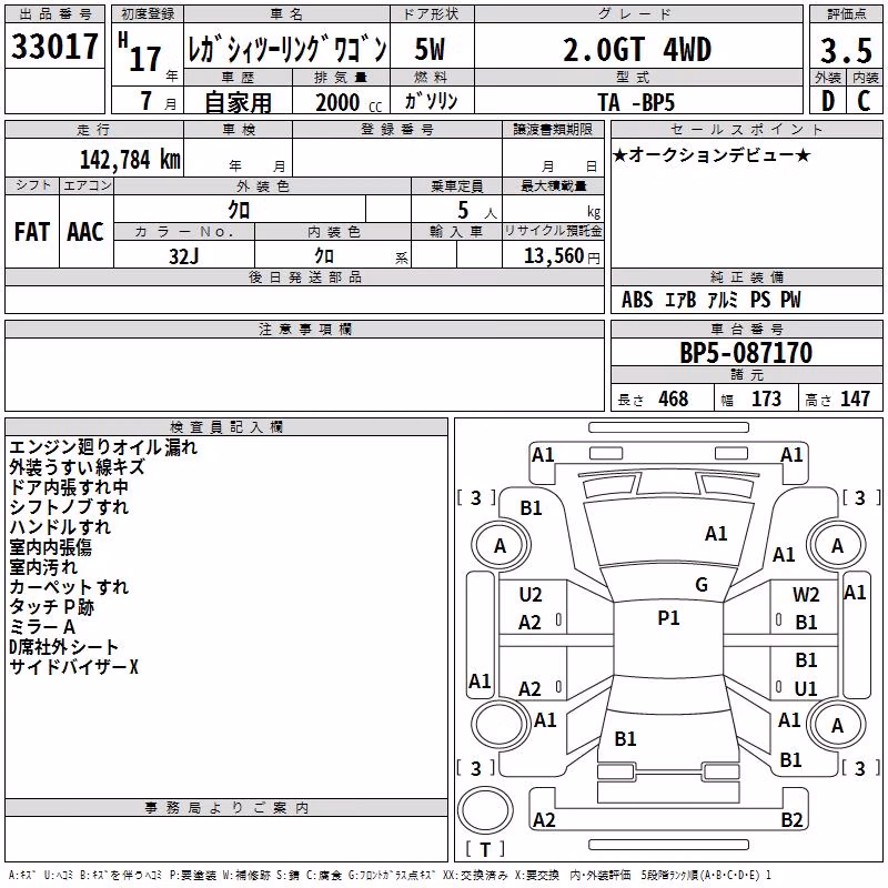 SUBARU LEGACY