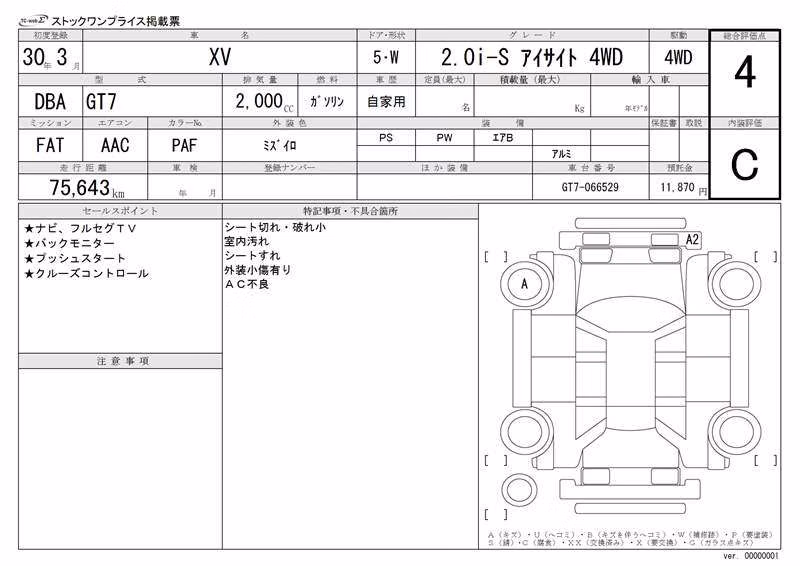 SUBARU XV