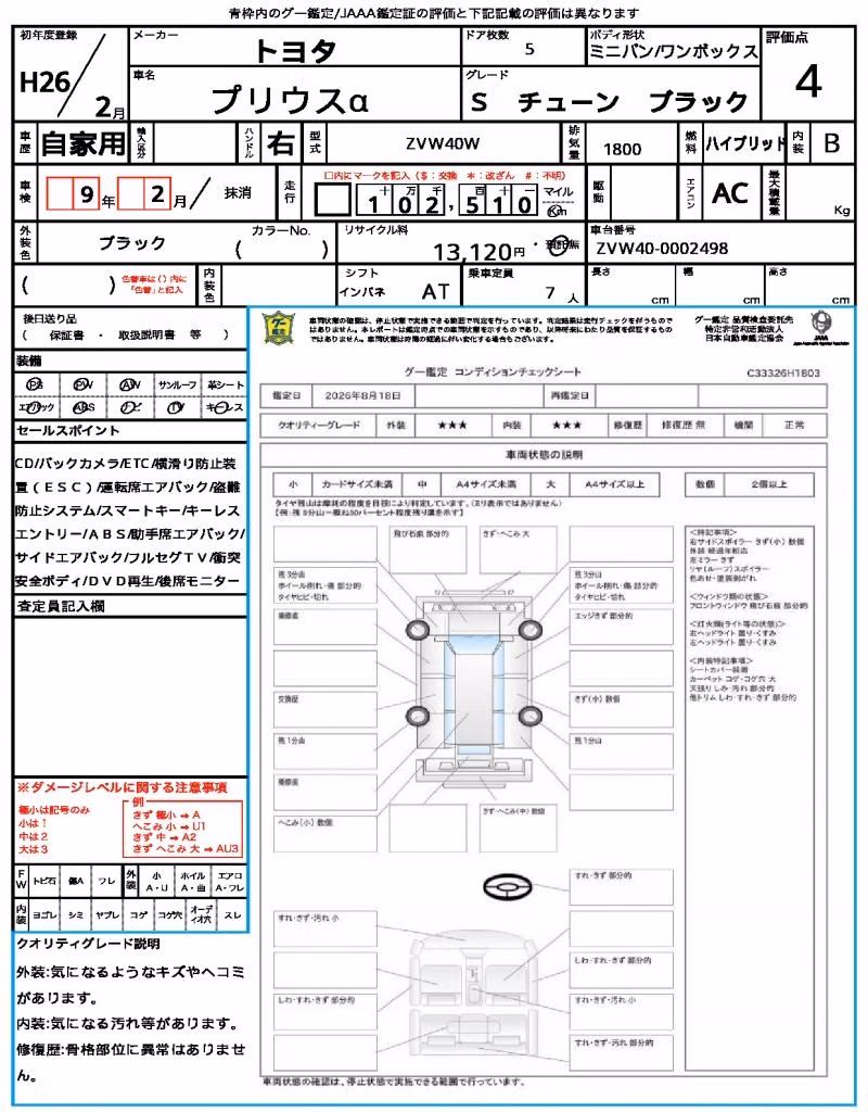 TOYOTA PRIUS ALPHA