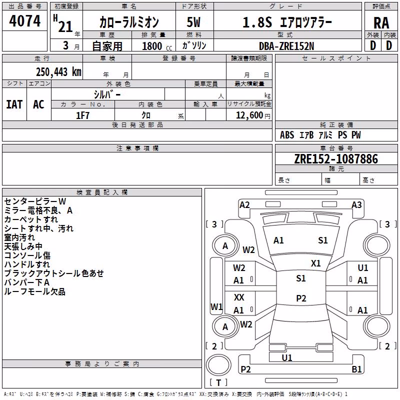 TOYOTA COROLLA RUMION