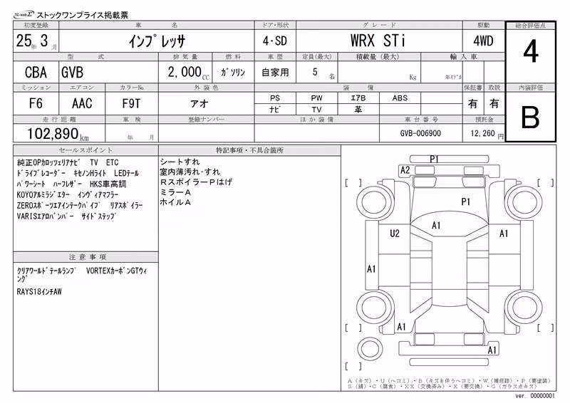 SUBARU IMPREZA WRX STI