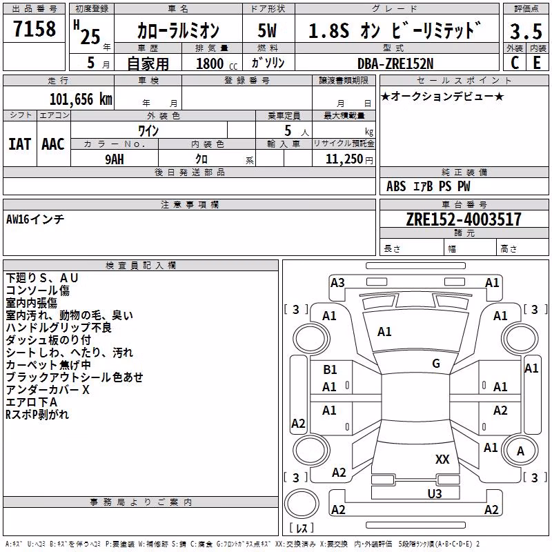 TOYOTA COROLLA RUMION